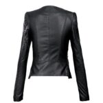 #84 CASACA DE CUERO /CHAQUETA JACKET ROUND NECK WOMAN 2024 - Image 3