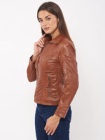 #104 CASACA DE CUERO /CHAQUETA JACKET CLASICA LOW MUJER 2024 - Image 15