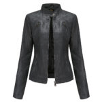 #88 CASACA DE CUERO /CHAQUETA JACKET CLASSIC ELEGANT WOMAN - Image 5