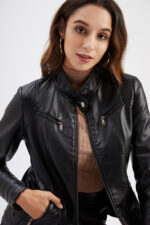 #89 CASACA DE CUERO /CHAQUETA JACKETSHOULDER STRIPES WOMAN - Image 11