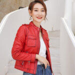 #92 CASACA DE CUERO /CHAQUETA JACKET CLASICA POCKETS WOMAN 2024 - Image 4