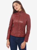 #104 CASACA DE CUERO /CHAQUETA JACKET CLASICA LOW MUJER 2024 - Image 16