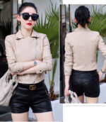 #107 CASACA DE CUERO /CHAQUETA JACKET BIKER BROCHE CINTURA - Image 17