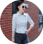 #107 CASACA DE CUERO /CHAQUETA JACKET BIKER BROCHE CINTURA - Image 12
