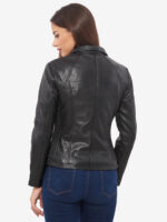 #104 CASACA DE CUERO /CHAQUETA JACKET CLASICA LOW MUJER 2024 - Image 4