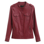 #91 CASACA DE CUERO /CHAQUETA JACKET CLASICA WOMAN 2024 - Image 14