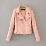 #113 CASACA DE CUERO /CHAQUETA JACKET BIKER DOBLE CIERRE 2024