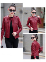#91 CASACA DE CUERO /CHAQUETA JACKET CLASICA WOMAN 2024 - Image 15