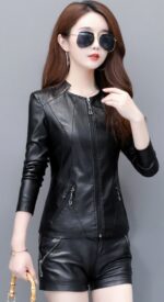 #99 CASACA DE CUERO /CHAQUETA JACKET CUT CLASICA WOMAN 2025 - Image 8