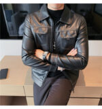 #139 CASACA DE CUERO /CHAQUETA JACKET CLASIC MORDENO FOR MEN 2024 - Image 4