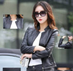 #100 CASACA DE CUERO /CHAQUETA JACKET CLASICA ELEGANTE WOMAN 2024 - Image 4