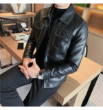#139 CASACA DE CUERO /CHAQUETA JACKET CLASIC MORDENO FOR MEN 2024 - Image 15