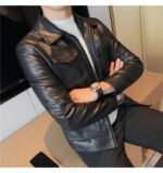 #140 CASACA DE CUERO /CHAQUETA JACKET CLASIC MEN 2025 - Image 9