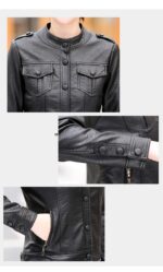#91 CASACA DE CUERO /CHAQUETA JACKET CLASICA WOMAN 2024 - Image 16