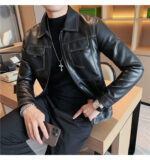 #139 CASACA DE CUERO /CHAQUETA JACKET CLASIC MORDENO FOR MEN 2024 - Image 5