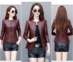 #99 CASACA DE CUERO /CHAQUETA JACKET CUT CLASICA WOMAN 2025 - Image 14