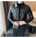 #139 CASACA DE CUERO /CHAQUETA JACKET CLASIC MORDENO FOR MEN 2024 - Image 11