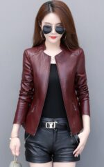 #99 CASACA DE CUERO /CHAQUETA JACKET CUT CLASICA WOMAN 2025 - Image 13