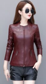 #99 CASACA DE CUERO /CHAQUETA JACKET CUT CLASICA WOMAN 2025 - Image 11