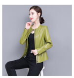 #96 CASACA DE CUERO /CHAQUETA JACKET CUT CLASIC WOMAN 2024 - Image 9