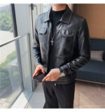 #139 CASACA DE CUERO /CHAQUETA JACKET CLASIC MORDENO FOR MEN 2024 - Image 3