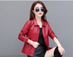 #109 CASACA DE CUERO /CHAQUETA JACKET BASIC BOLSILLO GRANDE