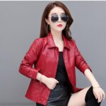 #109 CASACA DE CUERO /CHAQUETA JACKET BASIC BOLSILLO GRANDE