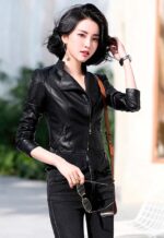 #101 CASACA DE CUERO /CHAQUETA JACKET BIKER SKIN 2025 WOMAN - Image 5
