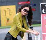 #100 CASACA DE CUERO /CHAQUETA JACKET CLASICA ELEGANTE WOMAN 2024 - Image 11