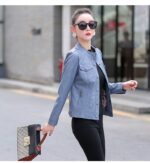 #91 CASACA DE CUERO /CHAQUETA JACKET CLASICA WOMAN 2024 - Image 8