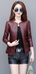 #99 CASACA DE CUERO /CHAQUETA JACKET CUT CLASICA WOMAN 2025 - Image 15