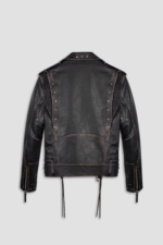 #134 CASACA DE CUERO /CHAQUETA JACKET BIKER VINTAGE LOW - Image 2