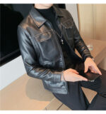 #139 CASACA DE CUERO /CHAQUETA JACKET CLASIC MORDENO FOR MEN 2024 - Image 6