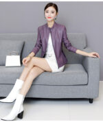 #95 CASACA DE CUERO /CHAQUETA JACKET CHINESE CUT WOMAN 2024 - Image 5