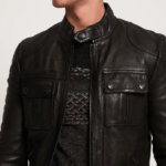 #130 CASACA DE CUERO /CHAQUETA JACKET CLASIC BOLSILLOS FOR MEN - Image 2