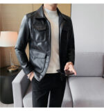 #140 CASACA DE CUERO /CHAQUETA JACKET CLASIC MEN 2025 - Image 13