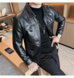 #139 CASACA DE CUERO /CHAQUETA JACKET CLASIC MORDENO FOR MEN 2024 - Image 9
