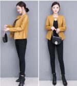 #96 CASACA DE CUERO /CHAQUETA JACKET CUT CLASIC WOMAN 2024 - Image 12