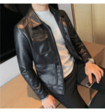 #140 CASACA DE CUERO /CHAQUETA JACKET CLASIC MEN 2025