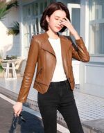 #101 CASACA DE CUERO /CHAQUETA JACKET BIKER SKIN 2025 WOMAN - Image 15