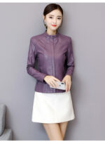 #95 CASACA DE CUERO /CHAQUETA JACKET CHINESE CUT WOMAN 2024 - Image 2