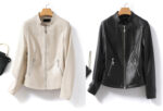 #97 CASACA DE CUERO /CHAQUETA JACKET CUT SEMI BOMBER WOMAN - Image 3