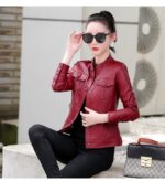 #91 CASACA DE CUERO /CHAQUETA JACKET CLASICA WOMAN 2024 - Image 11