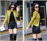 #100 CASACA DE CUERO /CHAQUETA JACKET CLASICA ELEGANTE WOMAN 2024 - Image 12