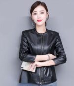 #96 CASACA DE CUERO /CHAQUETA JACKET CUT CLASIC WOMAN 2024 - Image 2
