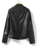#97 CASACA DE CUERO /CHAQUETA JACKET CUT SEMI BOMBER WOMAN - Image 2