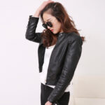 #110 CASACA DE CUERO /CHAQUETA JACKET BASIC SEWING BRAZO - Image 3