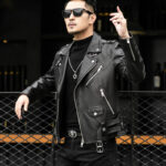 #112 CASACA DE CUERO /CHAQUETA JACKET BIKER 2024