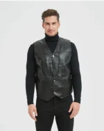 #03 CHALECO DE CUERO HOMBRE ESTILO 2024 - Image 3