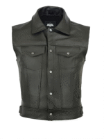 #05 CHALECO DE CUERO HOMBRE CUELLO CAMISA - Image 3